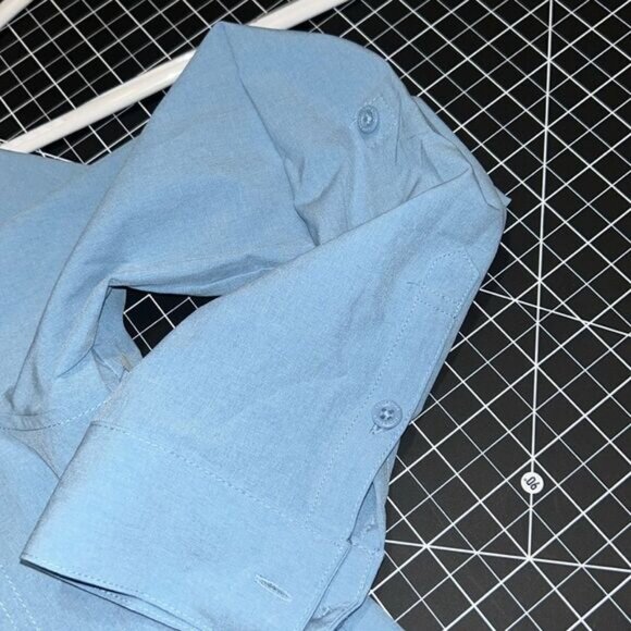 Eddie Bauer Womens Light Blue Flexion Lightweight Shirt M 4-Way Stretch FreeDry - Picture 7 of 8